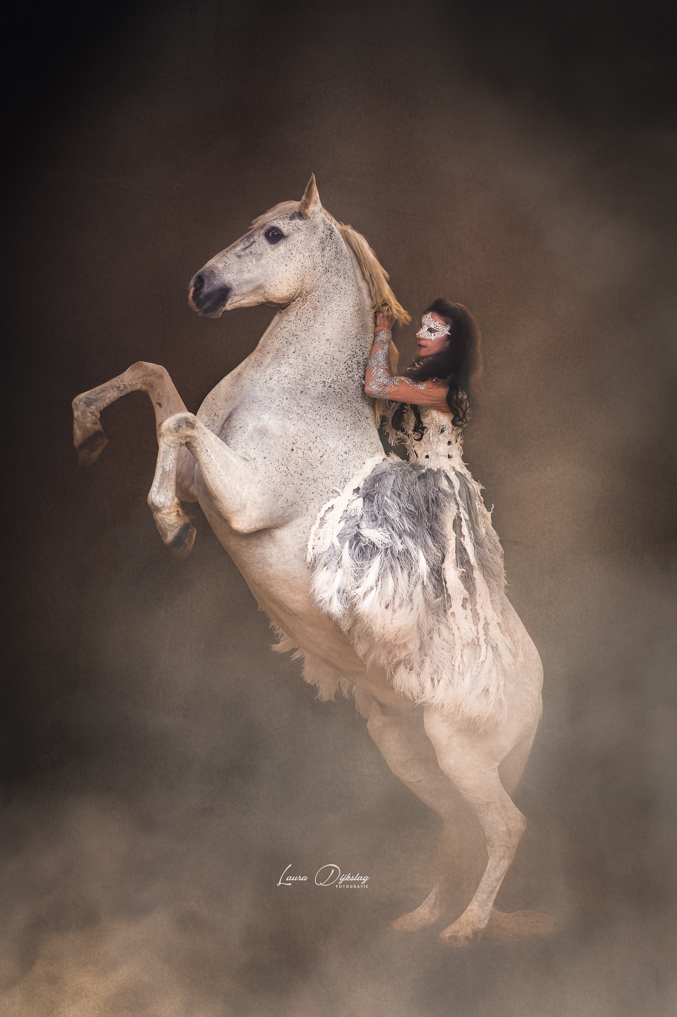 laura dijkslag fotografie heerde zwolle apeldoorn wit paard fantasy themashoot